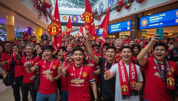 Legenda Manchester United Sapa Penggemar di Mall Jelang Lawan ASEAN All-Star