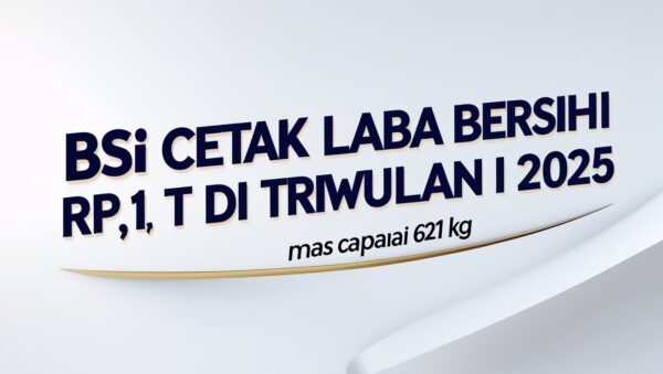 BSI Cetak Laba Bersih Rp1,88 T di Triwulan I 2025, Saldo Emas Capai 621 Kg