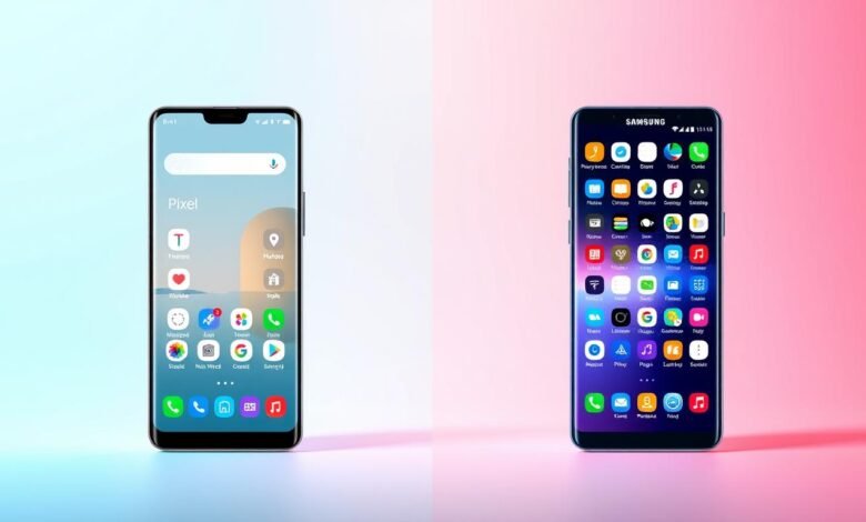 Pixel UI 22 aplikasi vs Samsung 38